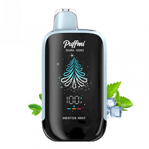 Электроная сигарета PuffMi Dura 18000 - Мятный ментос (Mentos Mint)