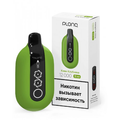 Электронная сигарета PLONQ ULTRA 12000 затяжек Киви Клубника